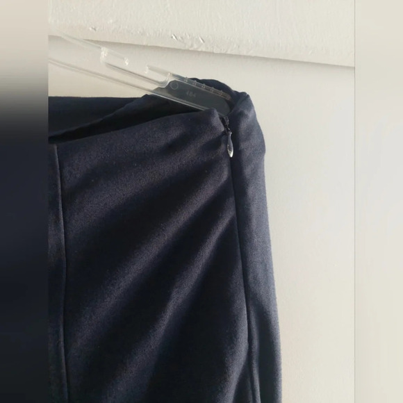 CAbi S Navy Blue front seam straight leg Legging Ponte Sz 8 Office Preppy - Picture 6 of 7